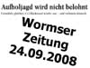 Wormser Zeitung • 24.08.2008